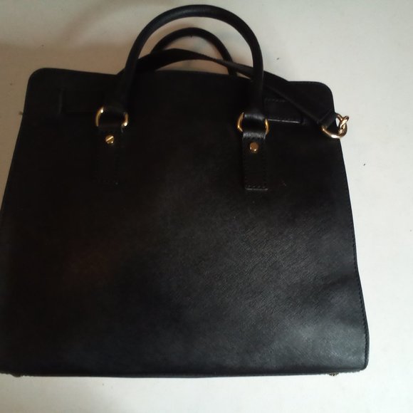 COPY - Michael kors hamelton satchel black stifano leather large. - Picture 13 of 16